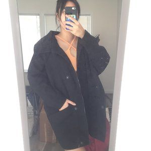 Nasty Gal Oversized Drop-Shoulder Jacket Coat